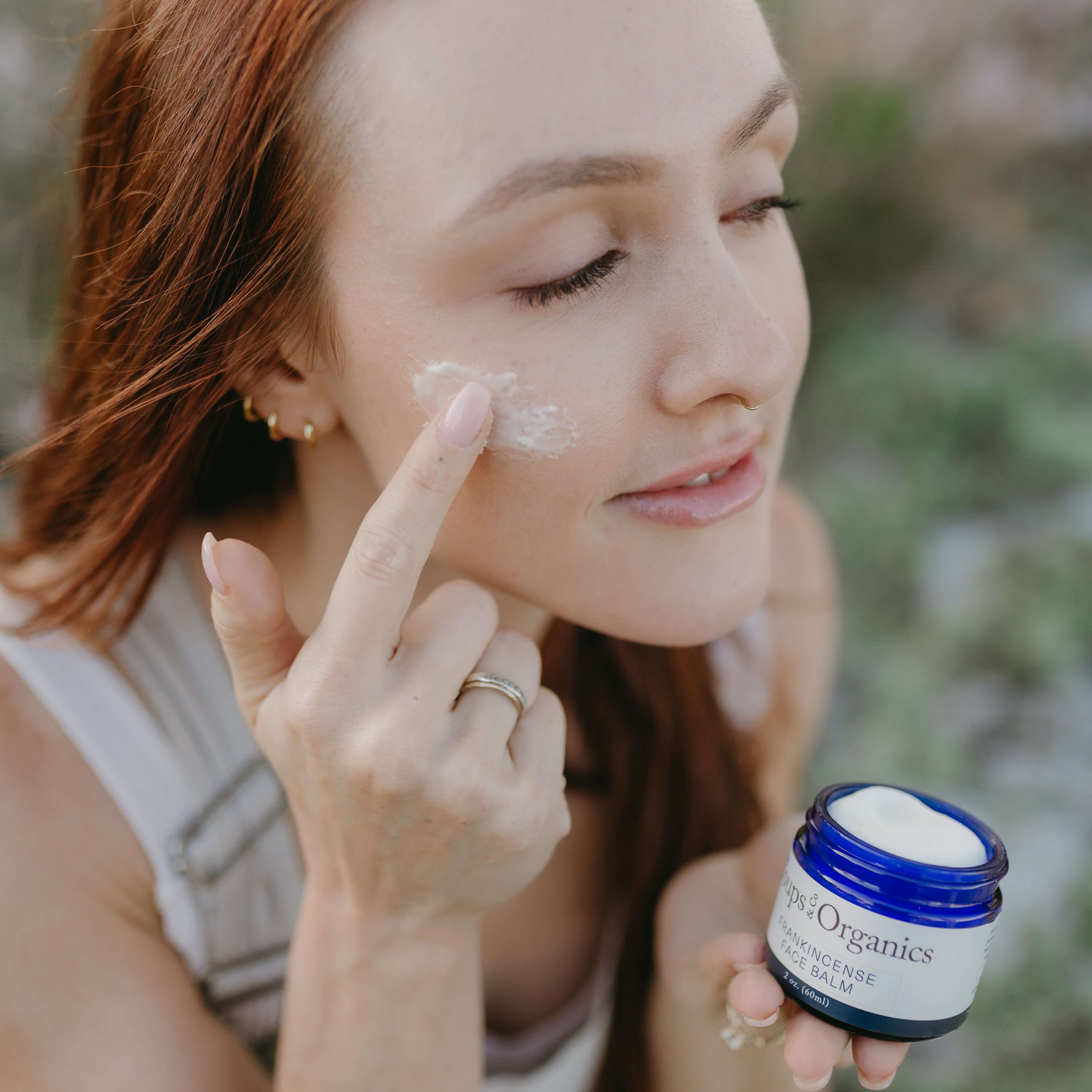 Frankincense Face Balm + Charcoal Soap Set - Image 3